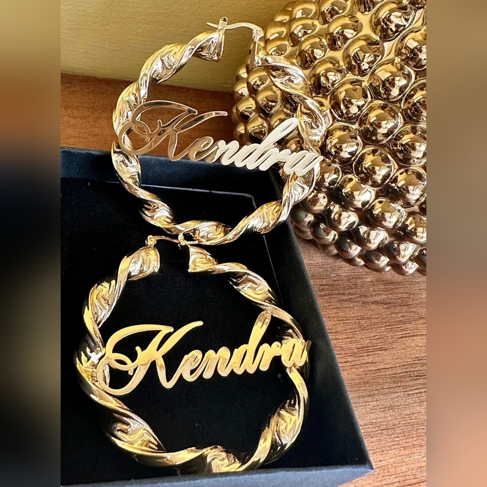 Gold plated earrings